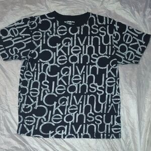 Calvin Klein Black Graphic Short Sleeve Tee